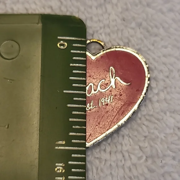 Coach Heart Keychain FOB - Picture 3 of 4